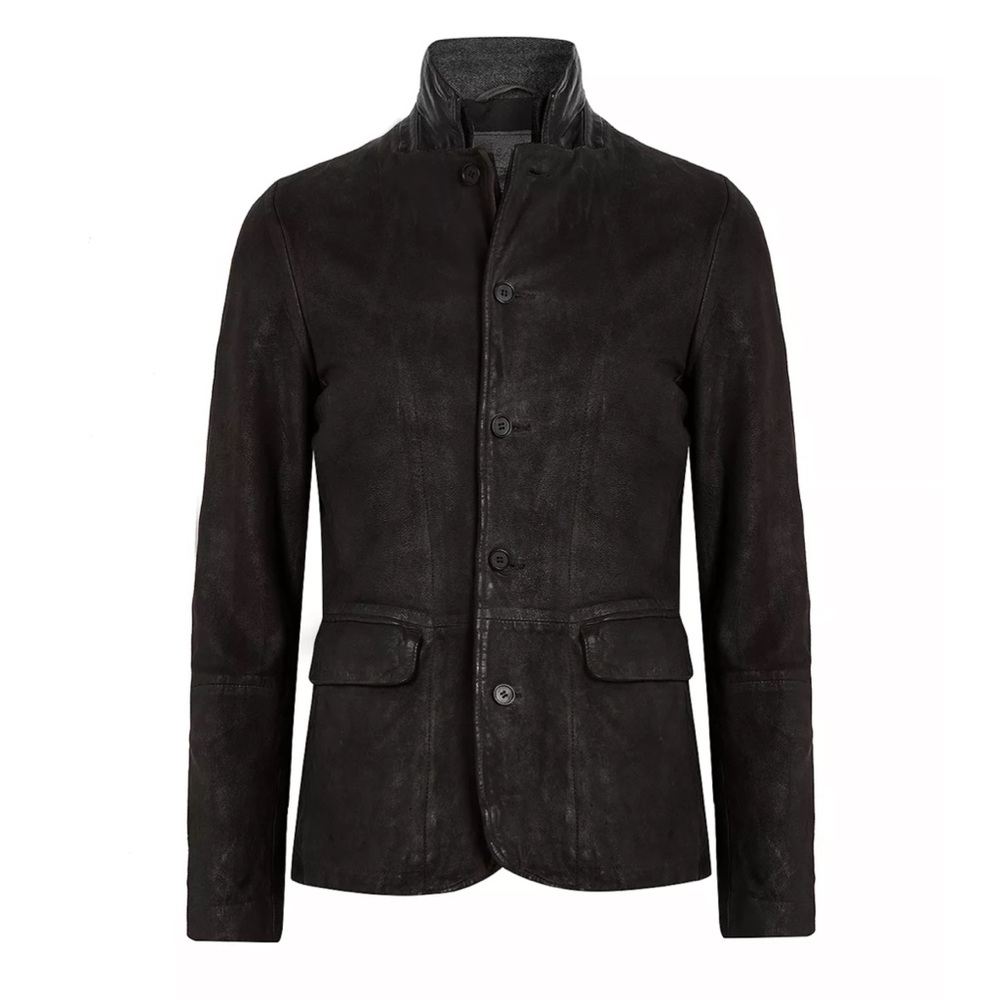 Allsaints survey leather blazer